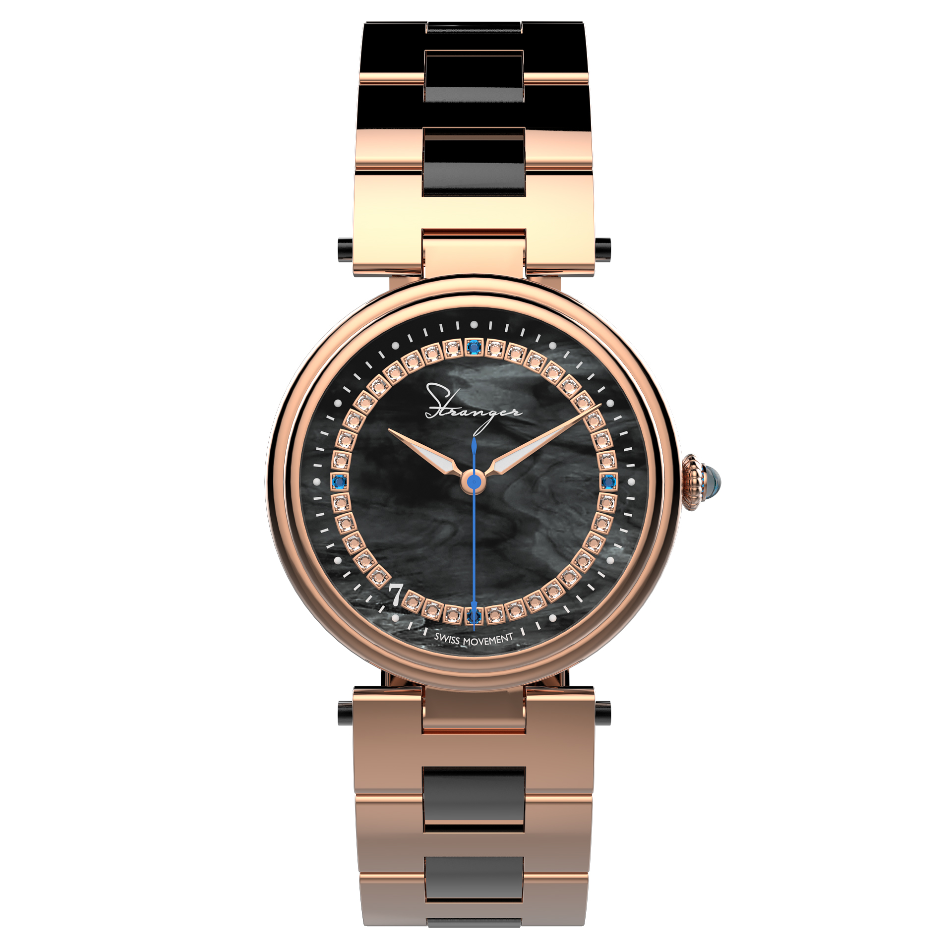 Lady Mother of Pearl - Black Rose Gold