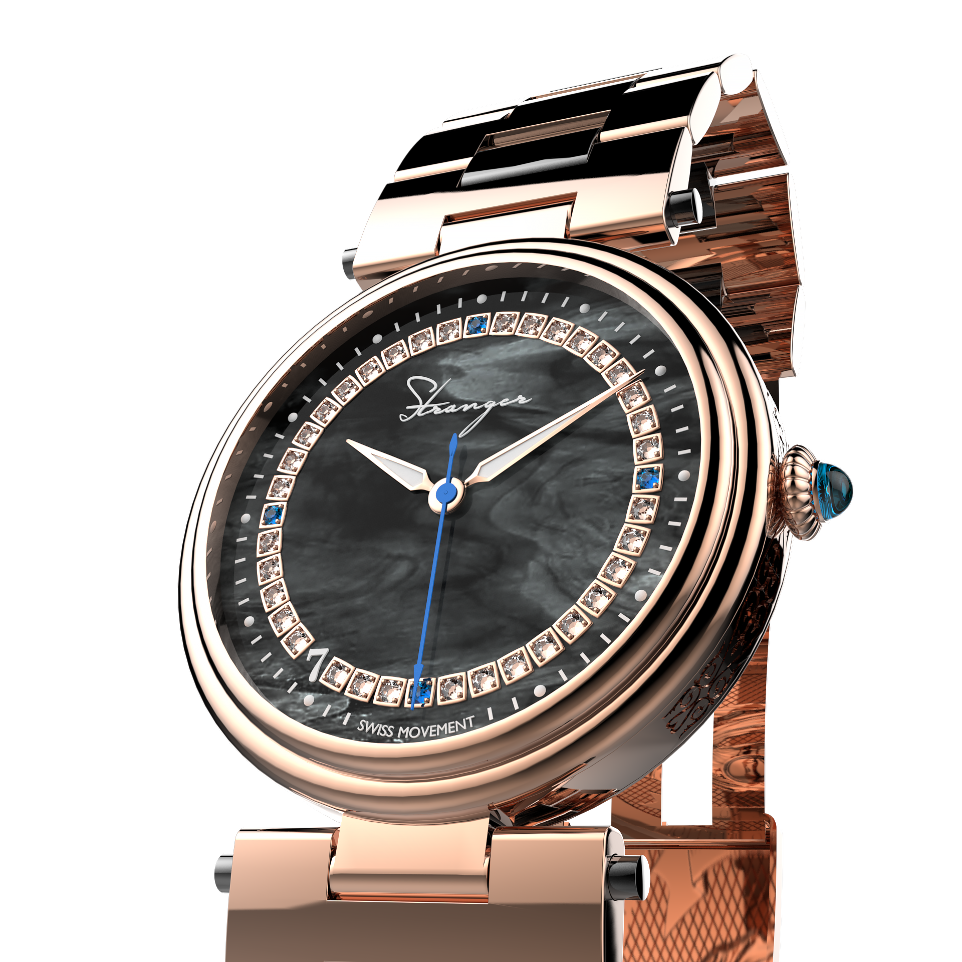 Lady Mother of Pearl - Black Rose Gold